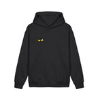 Bad Cat Hoodie — Graphic Black Cat Face Pullover