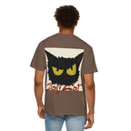 Black Cat Face Bad Kitty T-shirt | Graphic Tee, Retro Illustration
