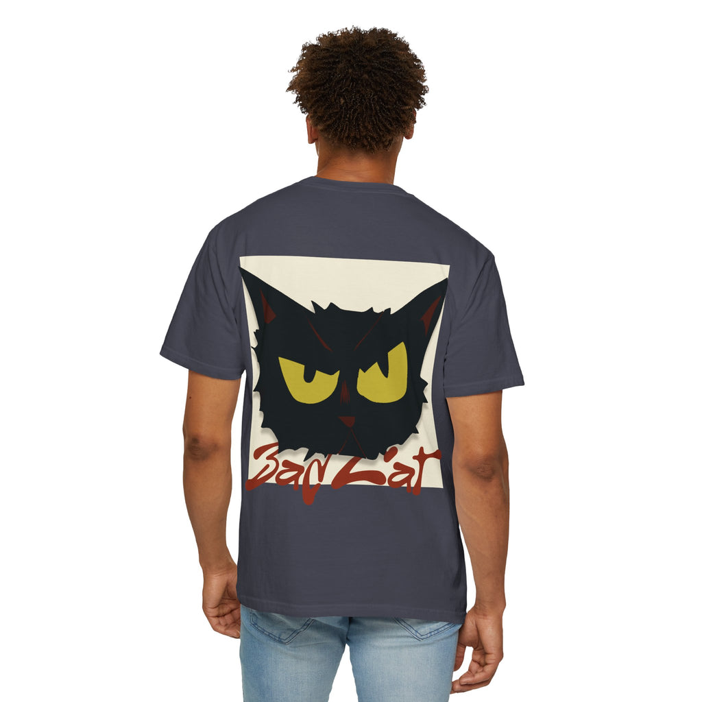 Black Cat Face Bad Kitty T-shirt | Graphic Tee, Retro Illustration