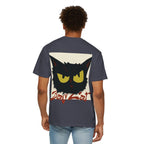Black Cat Face Bad Kitty T-shirt | Graphic Tee, Retro Illustration