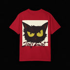 Black Cat Face Bad Kitty T-shirt | Graphic Tee, Retro Illustration