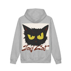 Bad Cat Hoodie — Graphic Black Cat Face Pullover