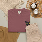 Black Cat Face Bad Kitty T-shirt | Graphic Tee, Retro Illustration