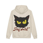 Bad Cat Hoodie — Graphic Black Cat Face Pullover