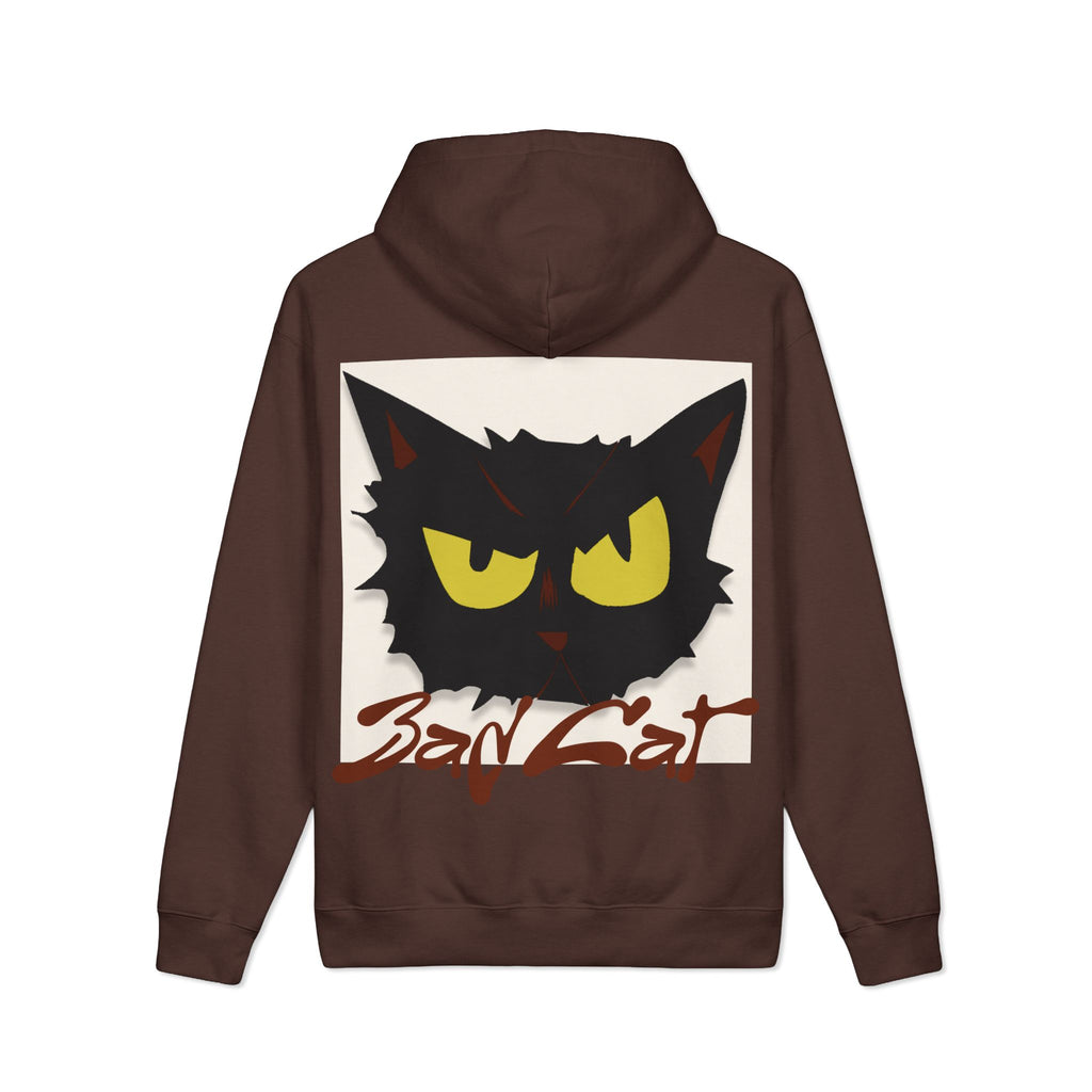 Bad Cat Hoodie — Graphic Black Cat Face Pullover