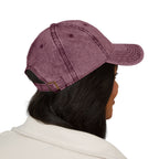 Vintage Washed Baseball Cap — Embroidered Distressed Logo