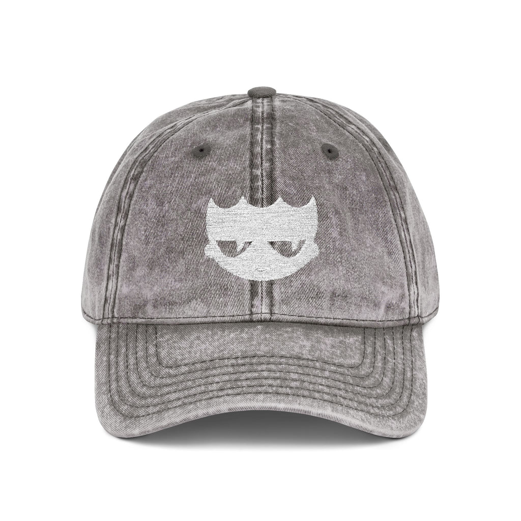 Vintage Washed Baseball Cap — Embroidered Distressed Logo