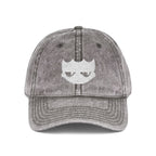 Vintage Washed Baseball Cap — Embroidered Distressed Logo