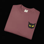 Black Cat Face Bad Kitty T-shirt | Graphic Tee, Retro Illustration
