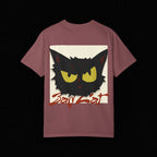 Black Cat Face Bad Kitty T-shirt | Graphic Tee, Retro Illustration