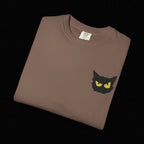 Black Cat Face Bad Kitty T-shirt | Graphic Tee, Retro Illustration