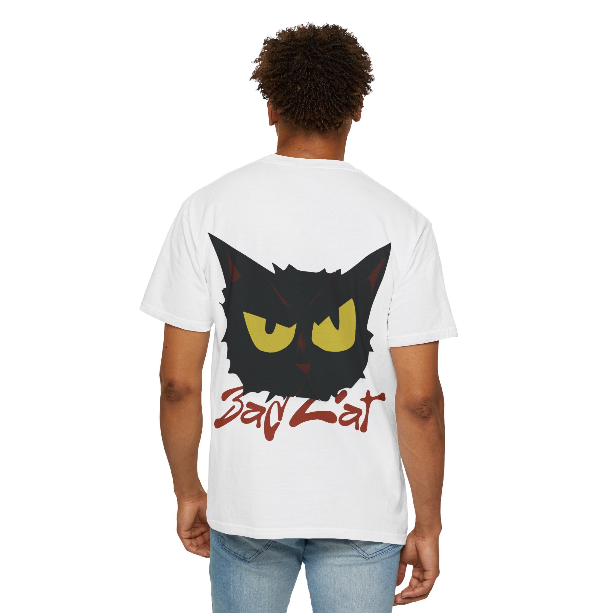 Black Cat Face Bad Kitty T-shirt | Graphic Tee, Retro Illustration