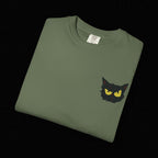 Black Cat Face Bad Kitty T-shirt | Graphic Tee, Retro Illustration