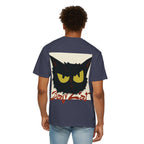 Black Cat Face Bad Kitty T-shirt | Graphic Tee, Retro Illustration
