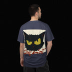 Black Cat Face Bad Kitty T-shirt | Graphic Tee, Retro Illustration