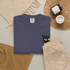 Black Cat Face Bad Kitty T-shirt | Graphic Tee, Retro Illustration