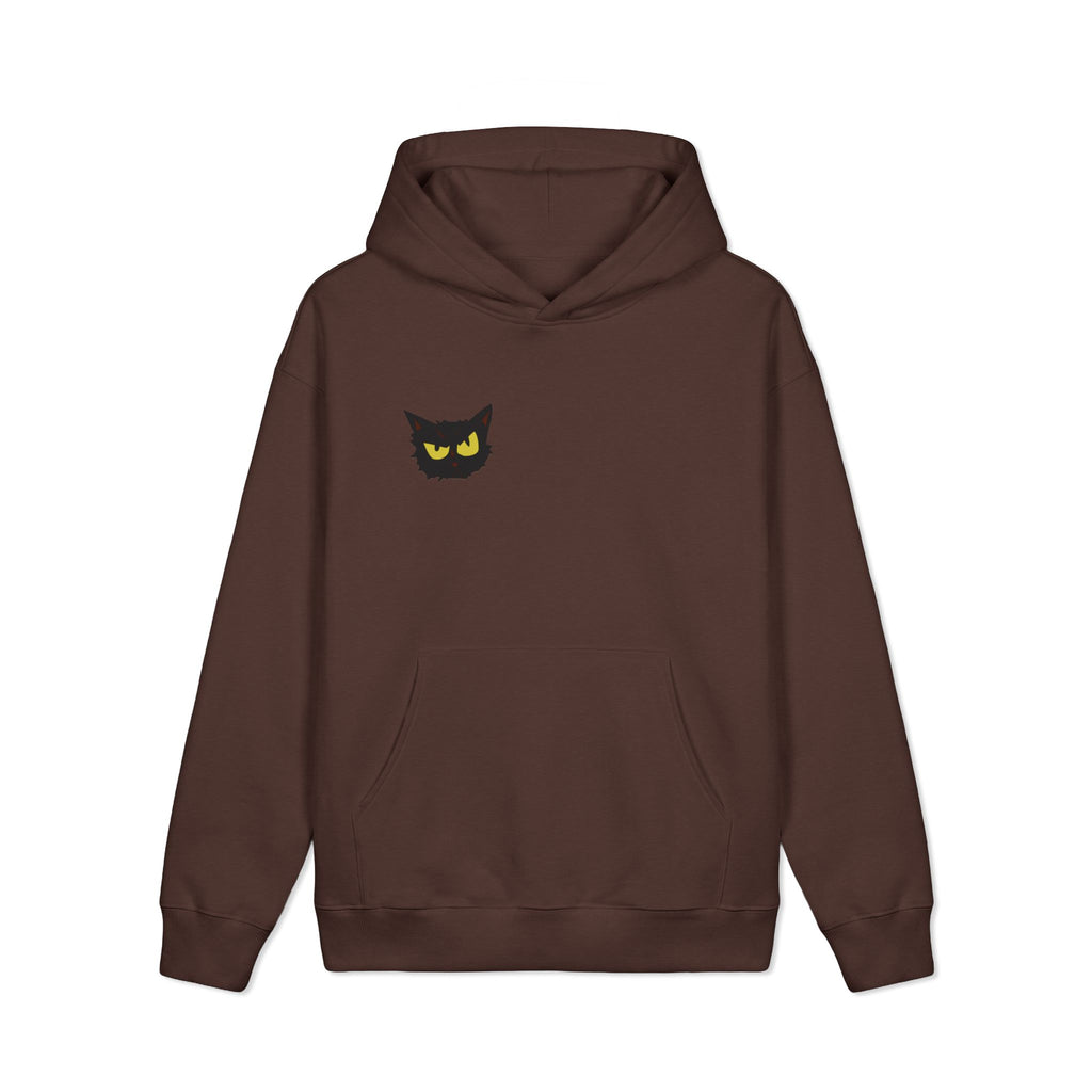 Bad Cat Hoodie — Graphic Black Cat Face Pullover