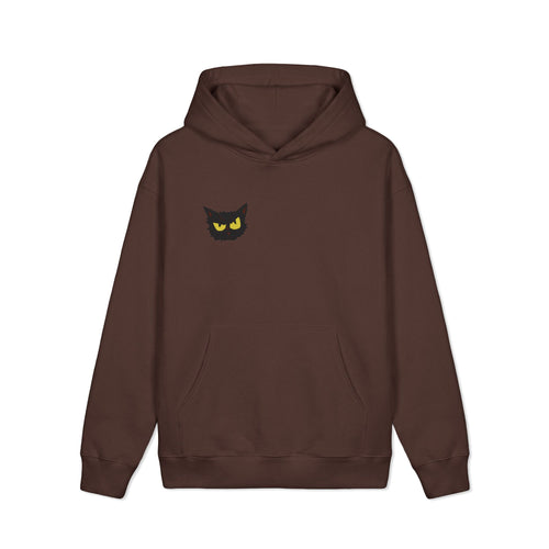 Bad Cat Hoodie — Graphic Black Cat Face Pullover