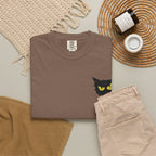 Black Cat Face Bad Kitty T-shirt | Graphic Tee, Retro Illustration