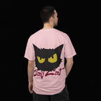 Black Cat Face Bad Kitty T-shirt | Graphic Tee, Retro Illustration