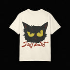 Black Cat Face Bad Kitty T-shirt | Graphic Tee, Retro Illustration