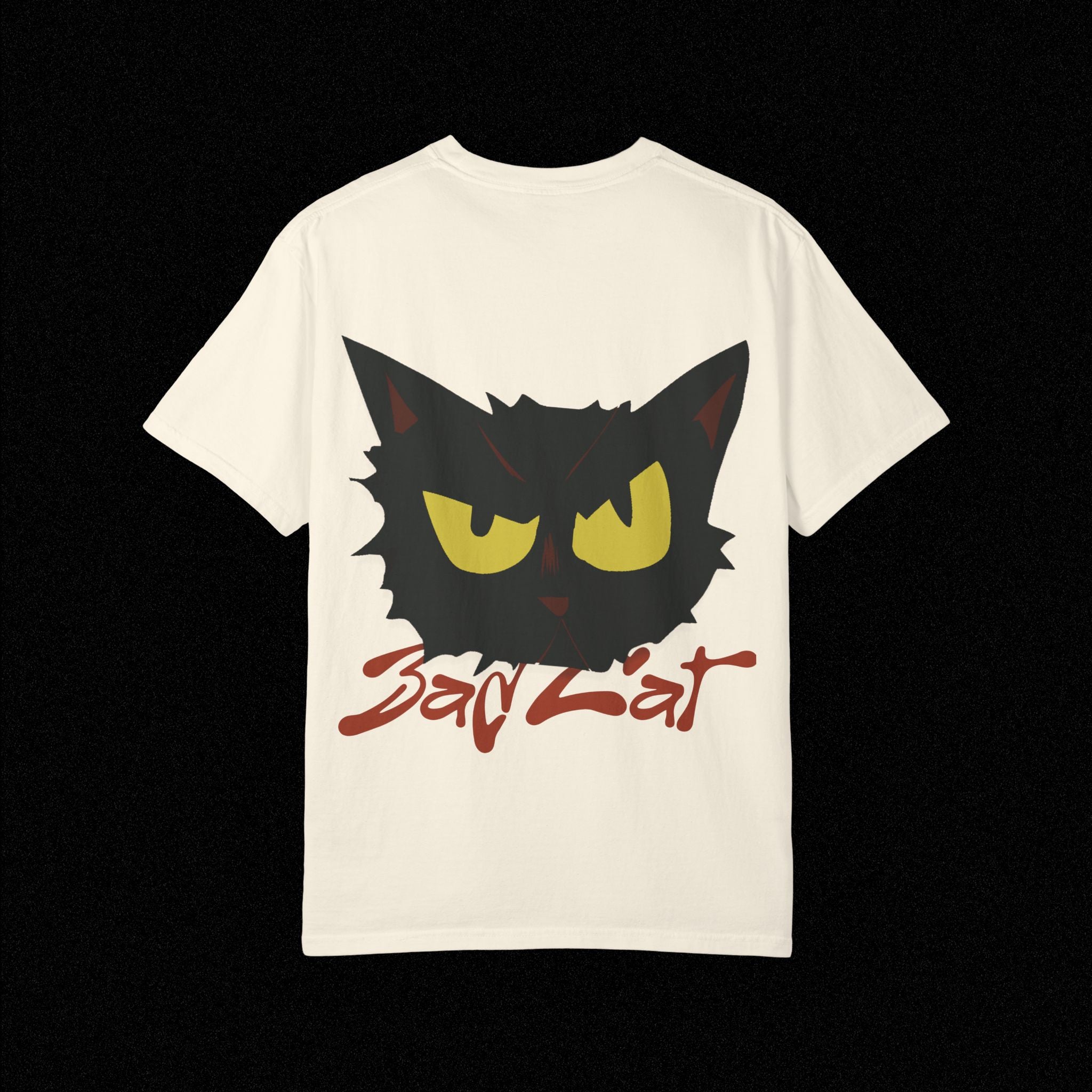 Black Cat Face Bad Kitty T-shirt | Graphic Tee, Retro Illustration