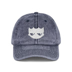 Vintage Washed Baseball Cap — Embroidered Distressed Logo