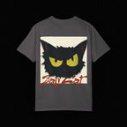 Black Cat Face Bad Kitty T-shirt | Graphic Tee, Retro Illustration