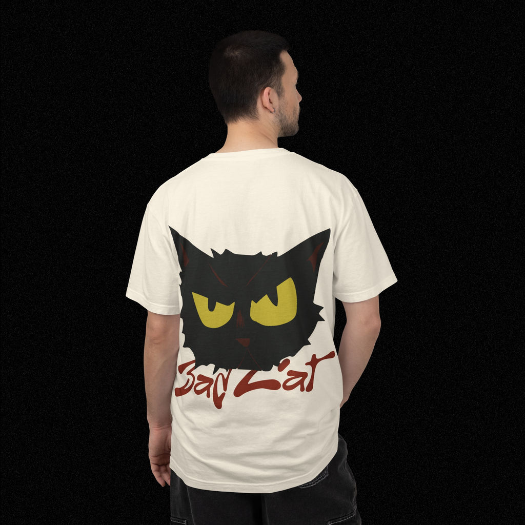 Black Cat Face Bad Kitty T-shirt | Graphic Tee, Retro Illustration
