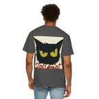 Black Cat Face Bad Kitty T-shirt | Graphic Tee, Retro Illustration