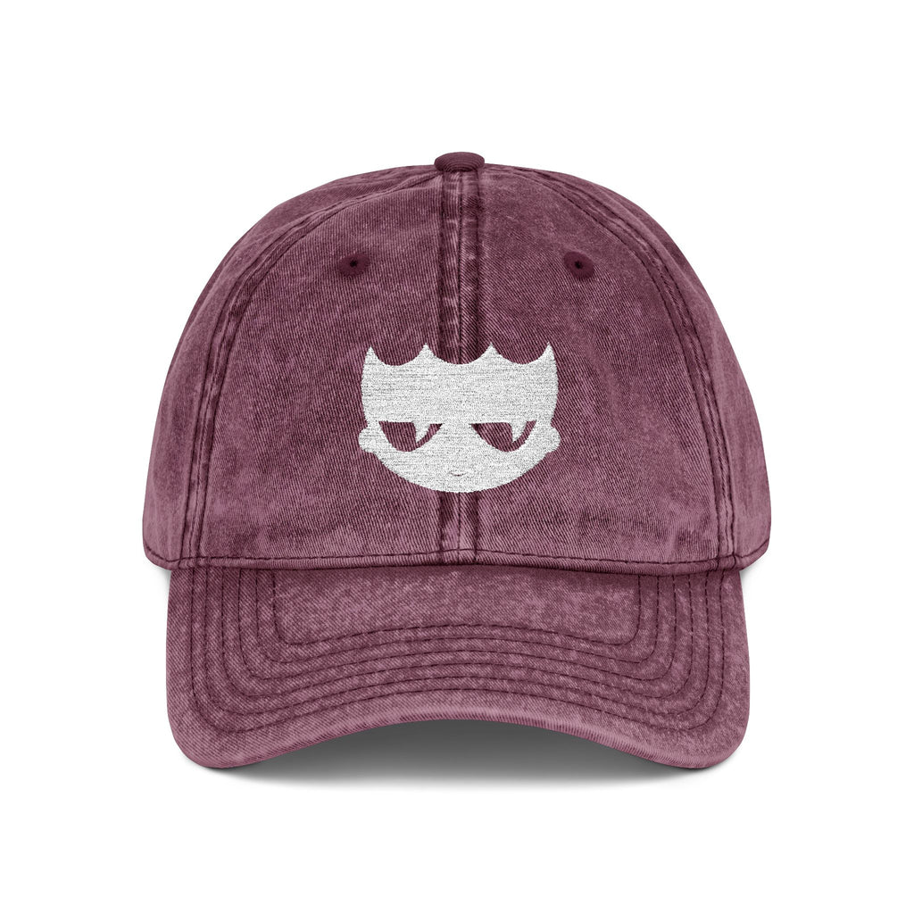Vintage Washed Baseball Cap — Embroidered Distressed Logo