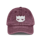Vintage Washed Baseball Cap — Embroidered Distressed Logo