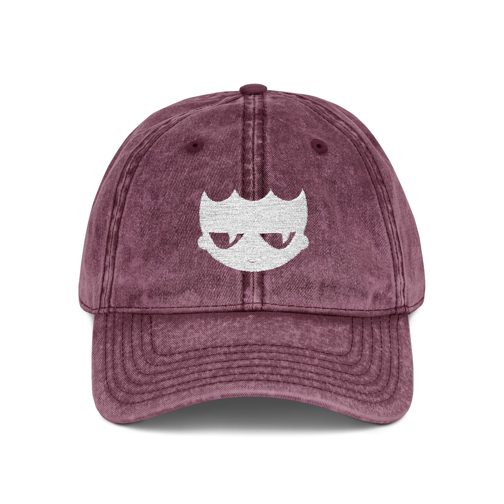 Vintage Washed Baseball Cap — Embroidered Distressed Logo