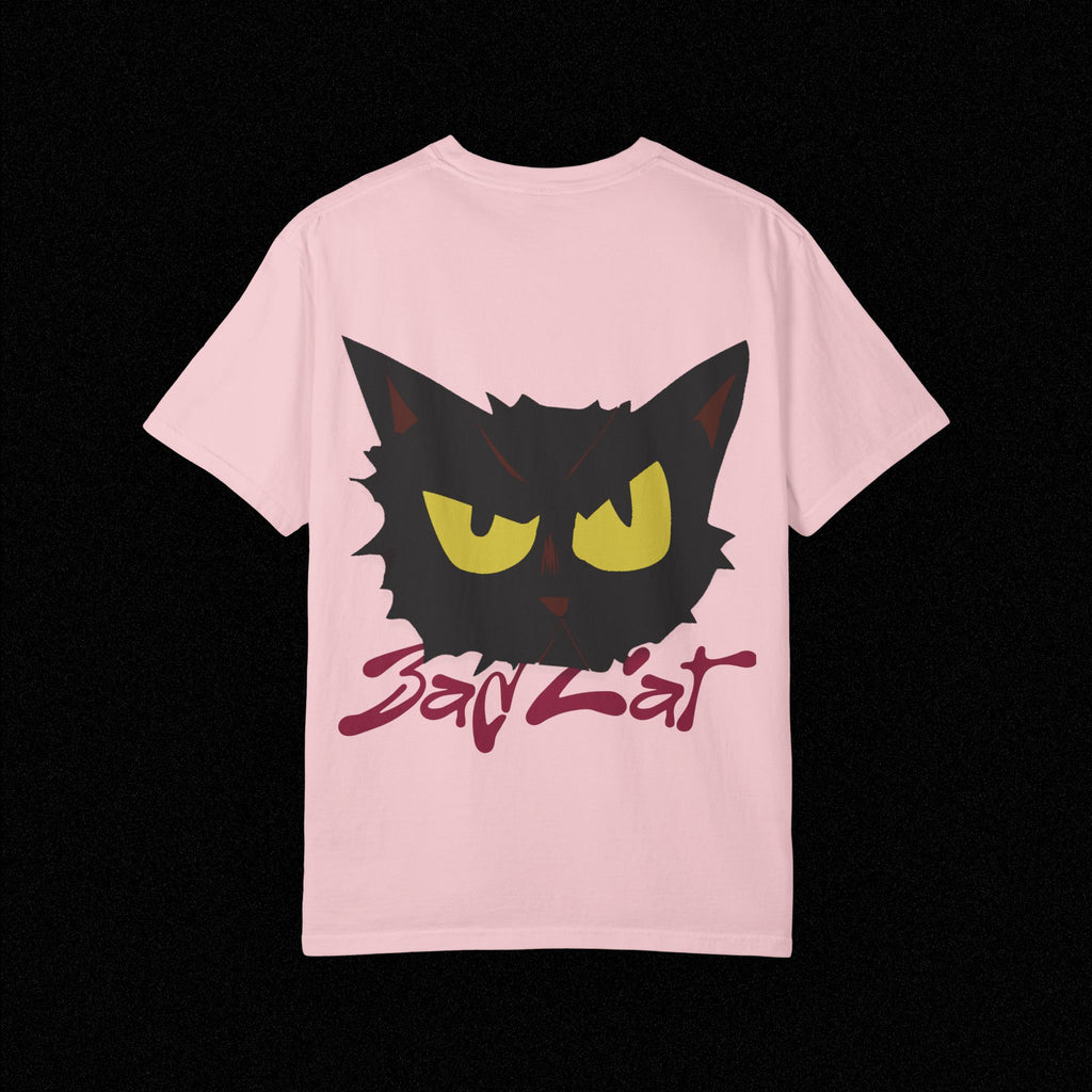 Black Cat Face Bad Kitty T-shirt | Graphic Tee, Retro Illustration