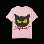 Black Cat Face Bad Kitty T-shirt | Graphic Tee, Retro Illustration