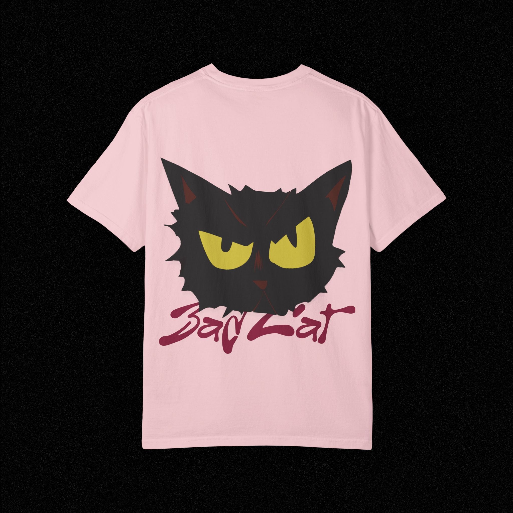 Black Cat Face Bad Kitty T-shirt | Graphic Tee, Retro Illustration
