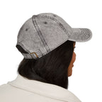 Vintage Washed Baseball Cap — Embroidered Distressed Logo