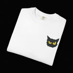 Black Cat Face Bad Kitty T-shirt | Graphic Tee, Retro Illustration