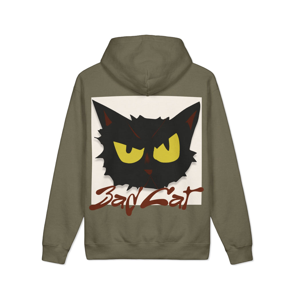 Bad Cat Hoodie — Graphic Black Cat Face Pullover