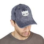Vintage Washed Baseball Cap — Embroidered Distressed Logo