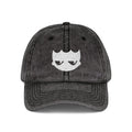 Vintage Washed Baseball Cap — Embroidered Distressed Logo