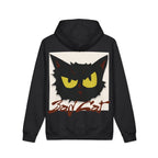 Bad Cat Hoodie — Graphic Black Cat Face Pullover