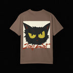 Black Cat Face Bad Kitty T-shirt | Graphic Tee, Retro Illustration